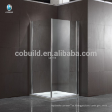 K-533 304 stainless steel Square Glass Hinge Shower Enclosure shower room